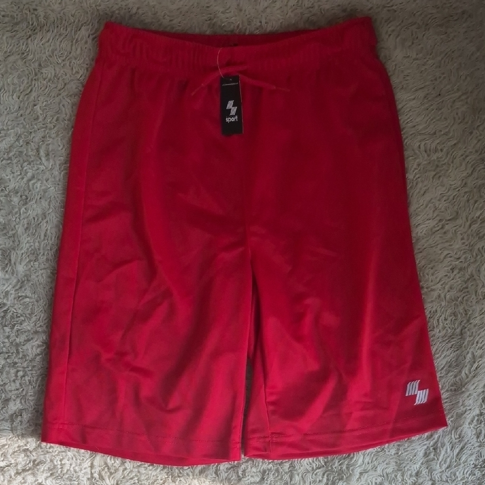 Children's Place Sports Boys red Athletic Shorts 10/12 Large